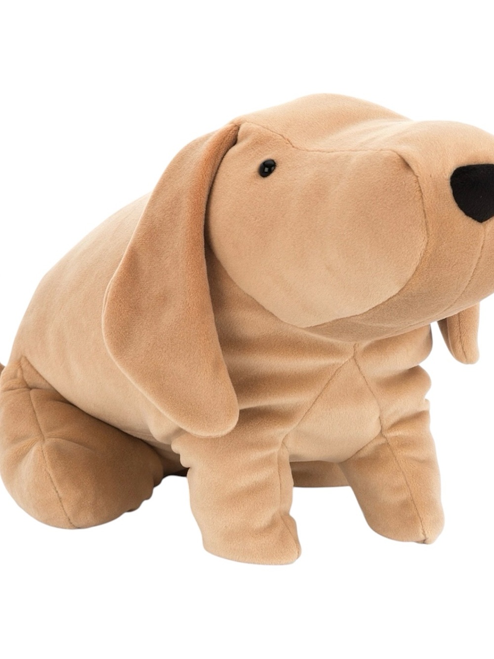 Jellycat Retired Mellow Mallow DOG Large Plush Tan Brown 15" RARE Puppy EUC